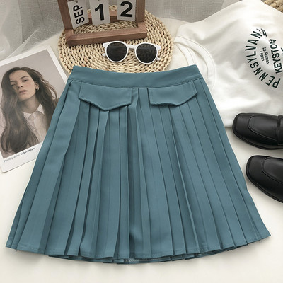 Fusta scurta de dama cu talie inalta - mai multe culori