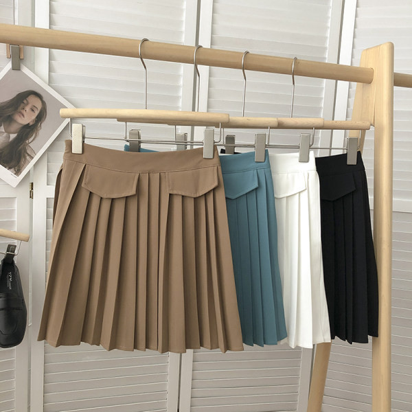 Fusta scurta de dama cu talie inalta - mai multe culori