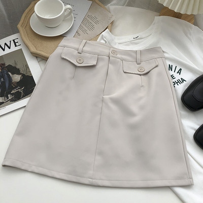 Κοντή φούστα με κουμπί