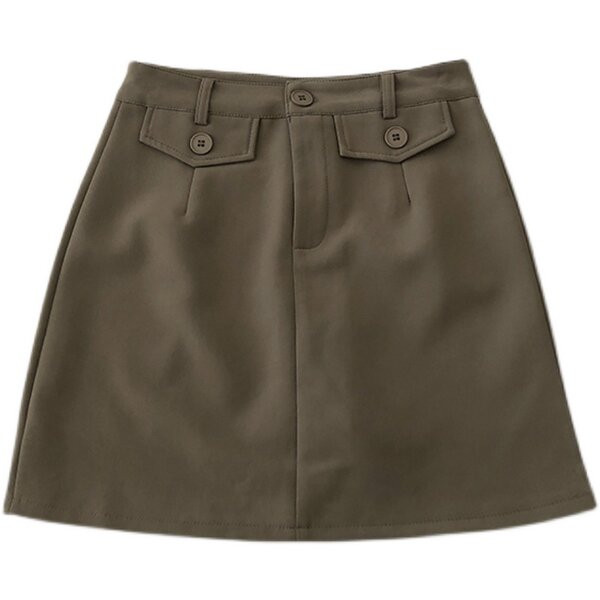 Κοντή φούστα με κουμπί