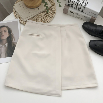 Naiste seeliku sirge kõrge vöökohaga mudel