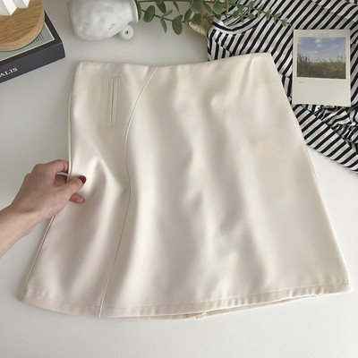 Lühike lukuga nahast seelik