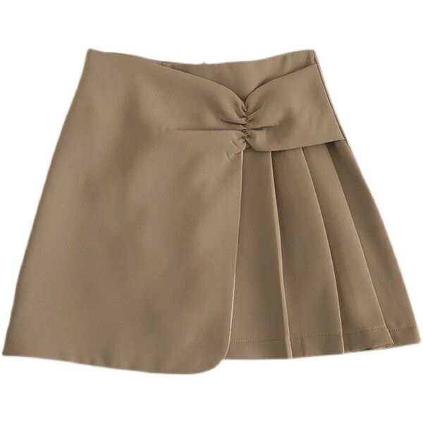 Lühike plisseeritud osaga naiste seelik