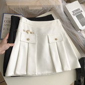 Lühike kõrge vöökohaga seelik - kaks värvi