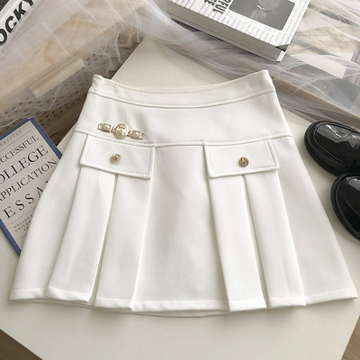 Lühike kõrge vöökohaga seelik - kaks värvi