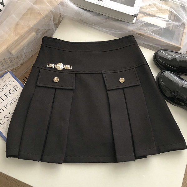 Lühike kõrge vöökohaga seelik - kaks värvi