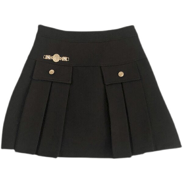 Lühike kõrge vöökohaga seelik - kaks värvi