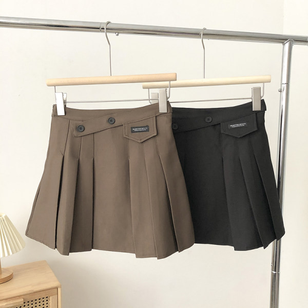 Plisseeritud lühike nööpidega seelik