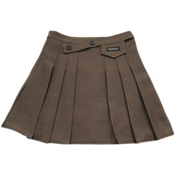 Plisseeritud lühike nööpidega seelik