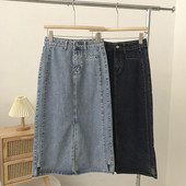 Naiste teksaseelik nööbiga