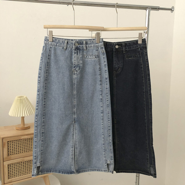 Naiste teksaseelik nööbiga