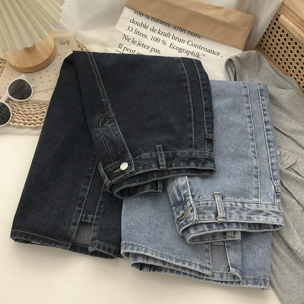 Naiste teksaseelik nööbiga