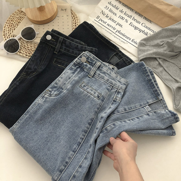 Naiste teksaseelik nööbiga