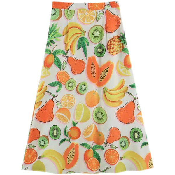 Γυναικεία μακριά φούστα με χρωματιστό σχέδιο