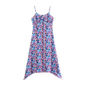 Naiste vabaaja kleit õhukeste rihmadega