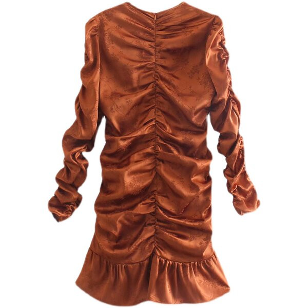 Pruuni värvi naiste kleit