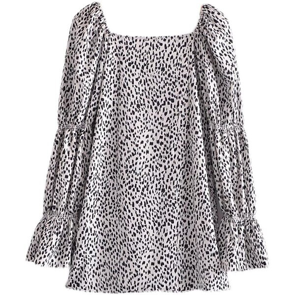 Kandilise kaelusega ja pikkade varrukatega naiste kleit