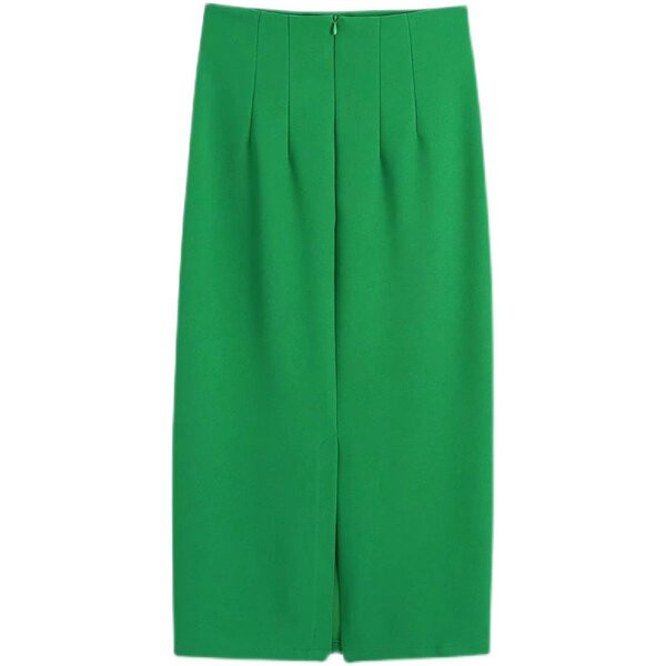 Moodne kõrge vöökohaga liibuv naiste seelikumudel