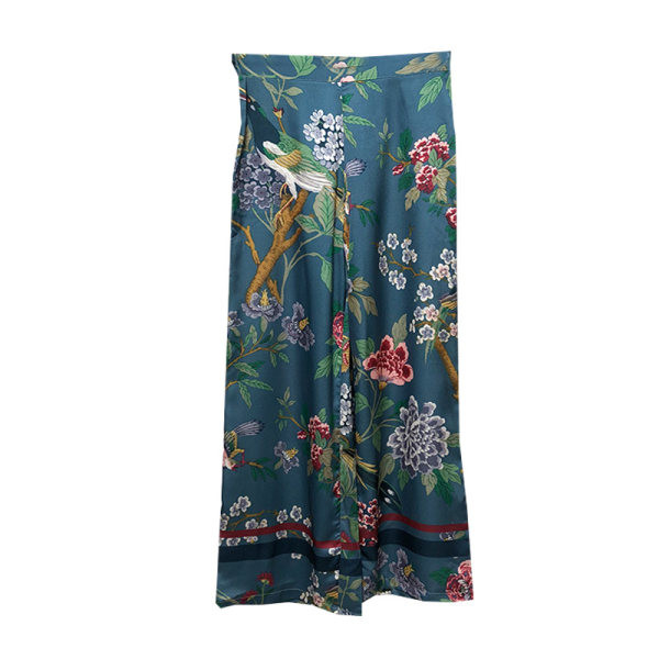 Naiste värviline kõrge vöökohaga seelik