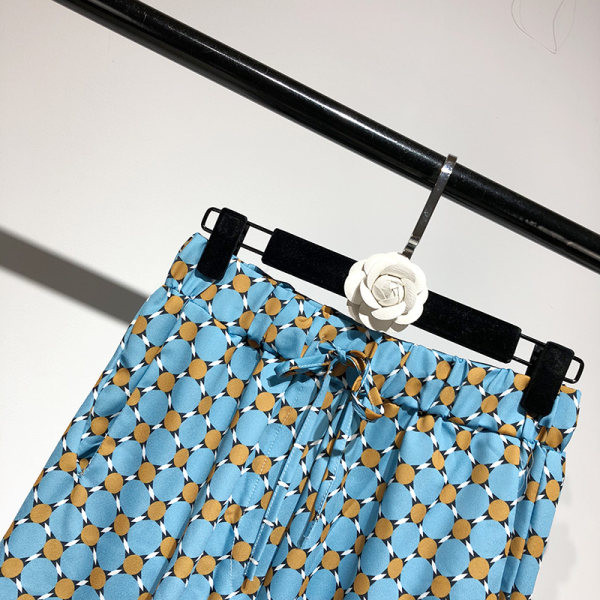 Pikk naiste seelik lipsude ja kõrge vöökohaga