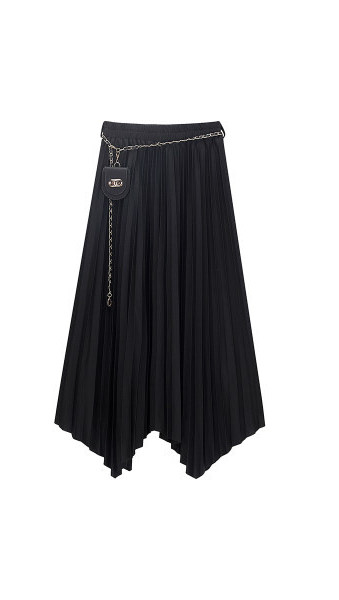 Naiste kõrge vöökoha ja vöökaunistusega seelik