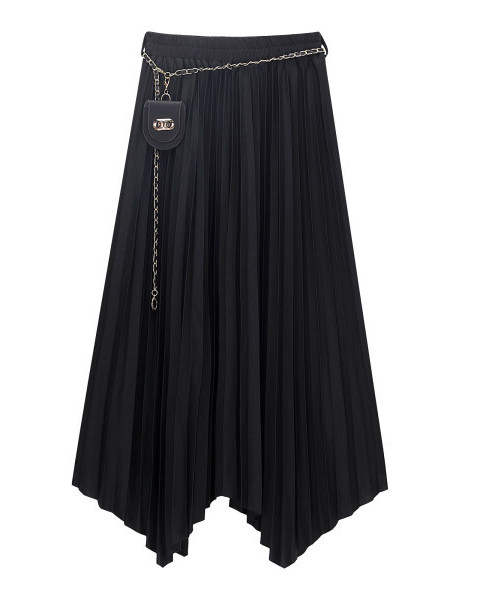 Naiste kõrge vöökoha ja vöökaunistusega seelik