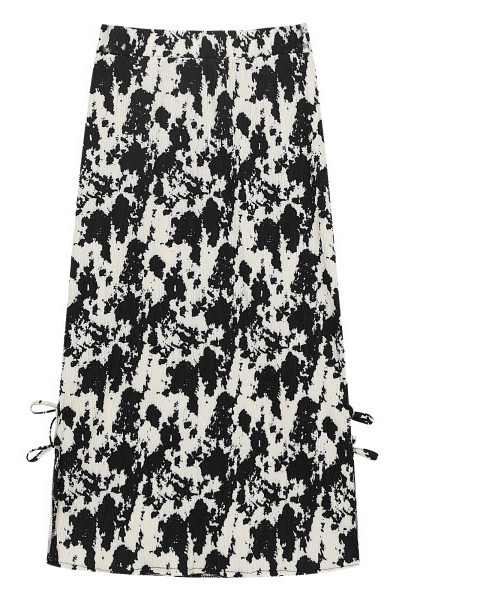 Naiste pikk seelik kõrge vöökoha ja lipsudega