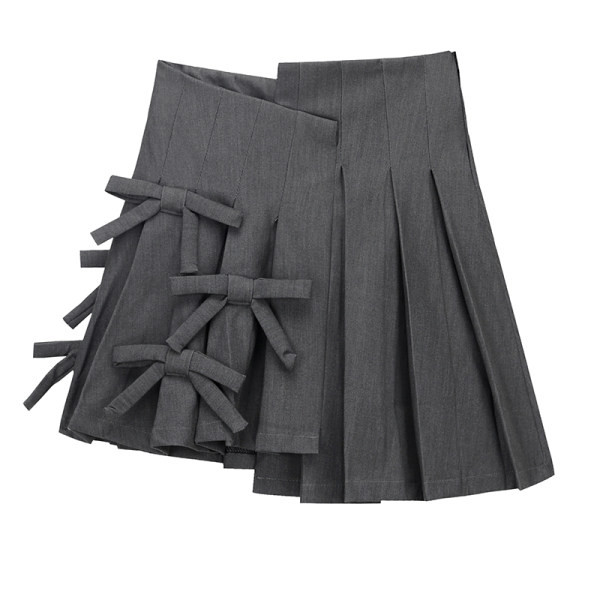 Asümmeetriline paeltega plisseeritud seelik