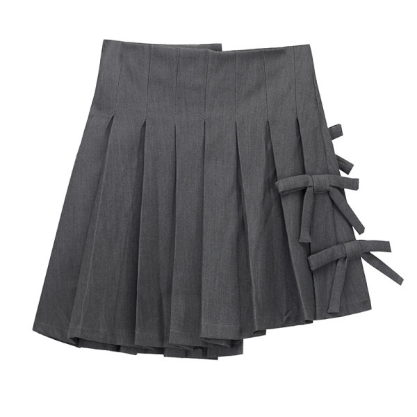 Asümmeetriline paeltega plisseeritud seelik