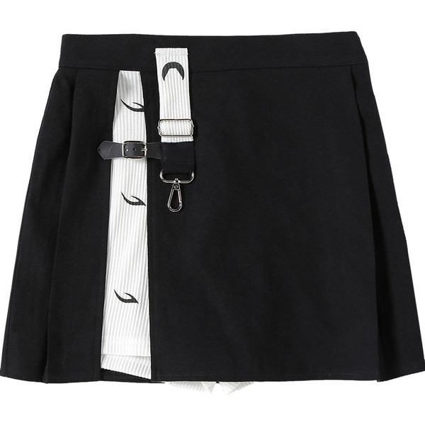 Naiste kõrge vöökoha ja pandlaga seelikupüksid