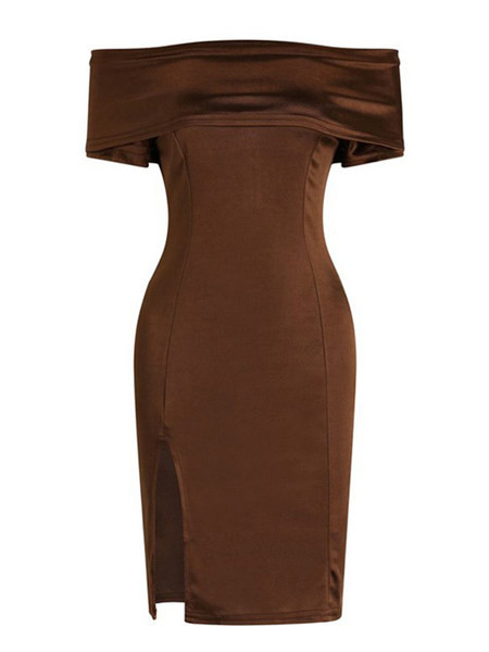 Rochie de dama cu decolteu barca