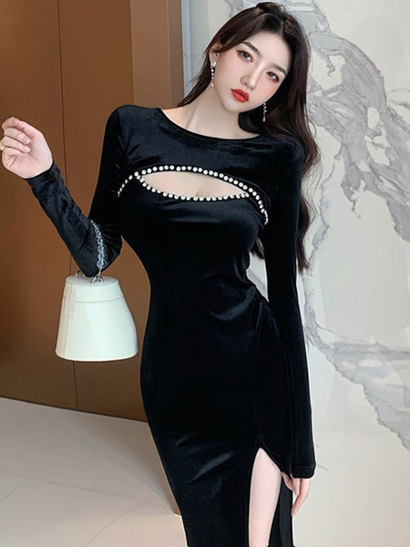 Pikk naiste sametkleit