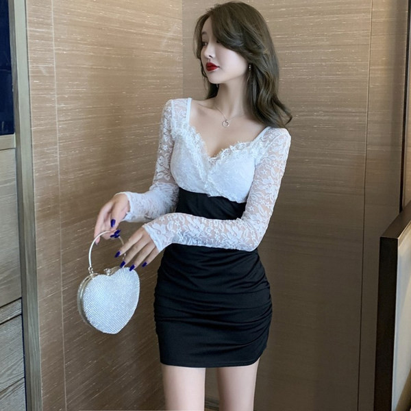 Naiste lühike pitskleit