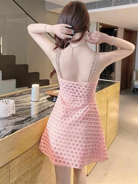 Rochie de dama cu bretele - model croiat