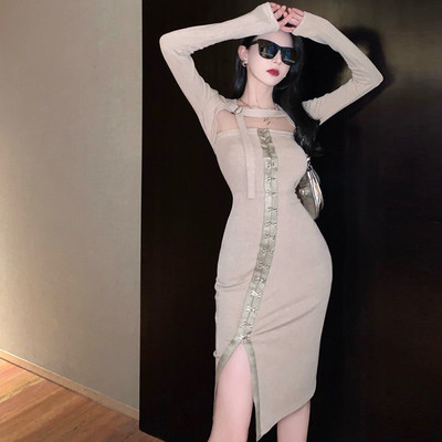 Beeži värvi naiste kleit