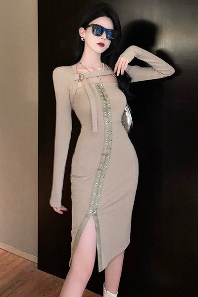 Beeži värvi naiste kleit