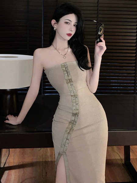 Beeži värvi naiste kleit