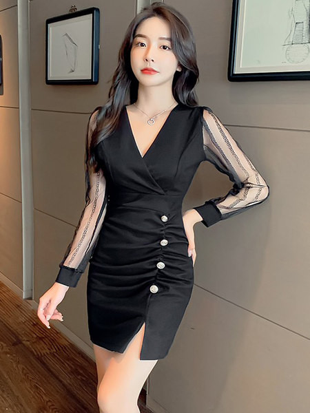 Rochie mulata eleganta, cu nasturi