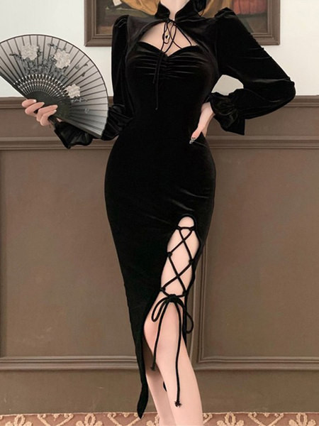 Asümmeetriline lipsudega sametkleit