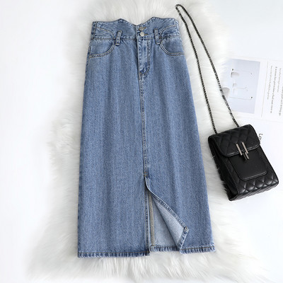 Naiste kõrge vöökohaga seelik – kahte värvi