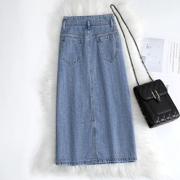 Naiste kõrge vöökohaga seelik – kahte värvi