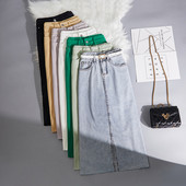 Naiste pikk seelik kõrge vöö ja vööga