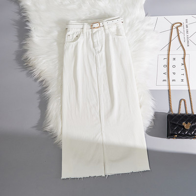 Naiste pikk seelik kõrge vöö ja vööga