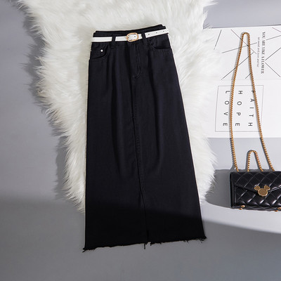 Naiste pikk seelik kõrge vöö ja vööga