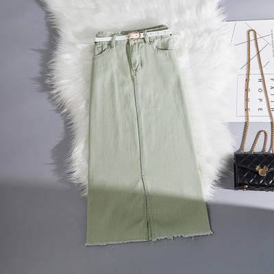 Naiste pikk seelik kõrge vöö ja vööga