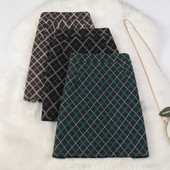 Uus mudel ruuduline seelik-kõrge vöökoht