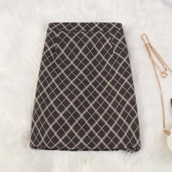 Uus mudel ruuduline seelik-kõrge vöökoht