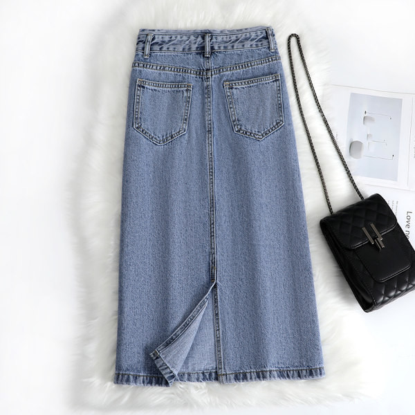 Pikk teksaseelik tavaline nööpidega mudel