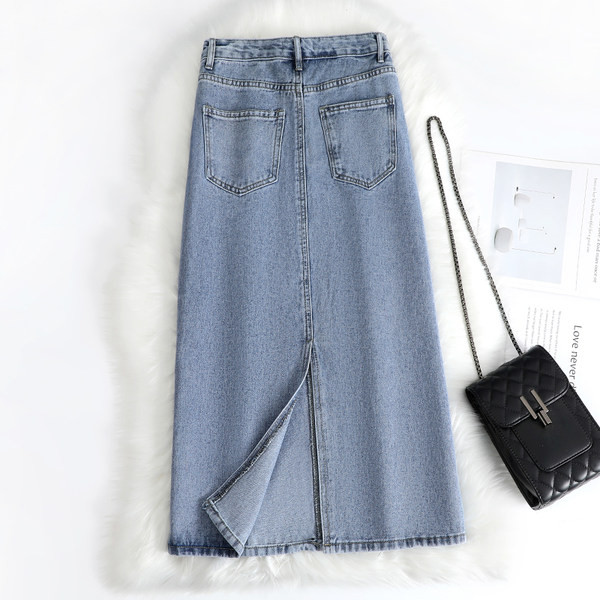 Pikk moodne taskutega teksaseelik