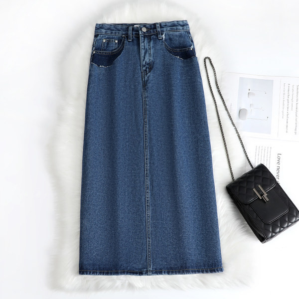 Pikk moodne taskutega teksaseelik